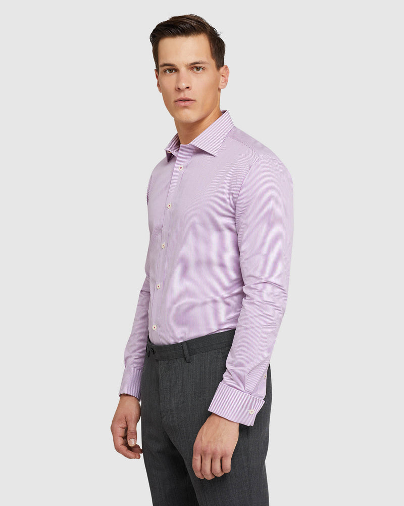 ISLINGTON F/C DOBBY REGULAR SHIRT PURPLE