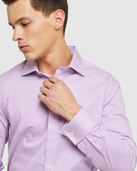 ISLINGTON F/C DOBBY REGULAR SHIRT PURPLE