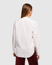 LEILA BIB FRONT SHIRT WOMENS SHIRTS