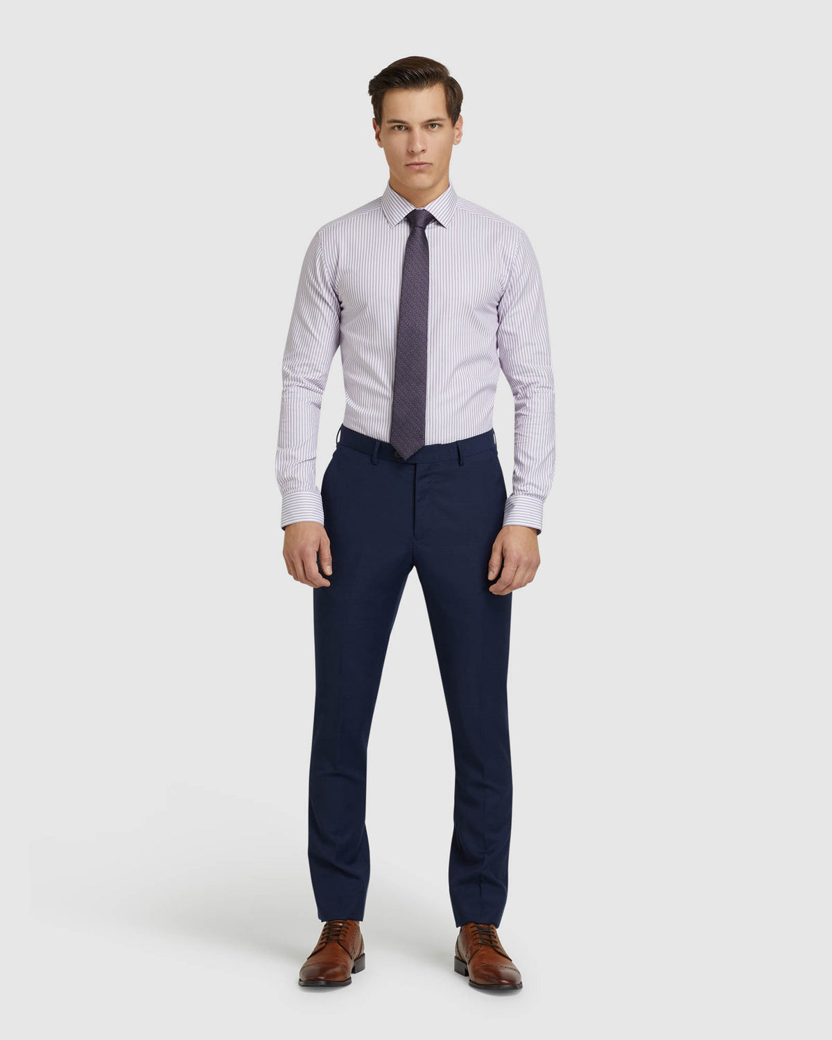 BECKTON DOBBY STRIPED SHIRT