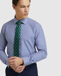 ISLINGTON REGULAR FIT CHECKED SHIRT FRENCH BLUE