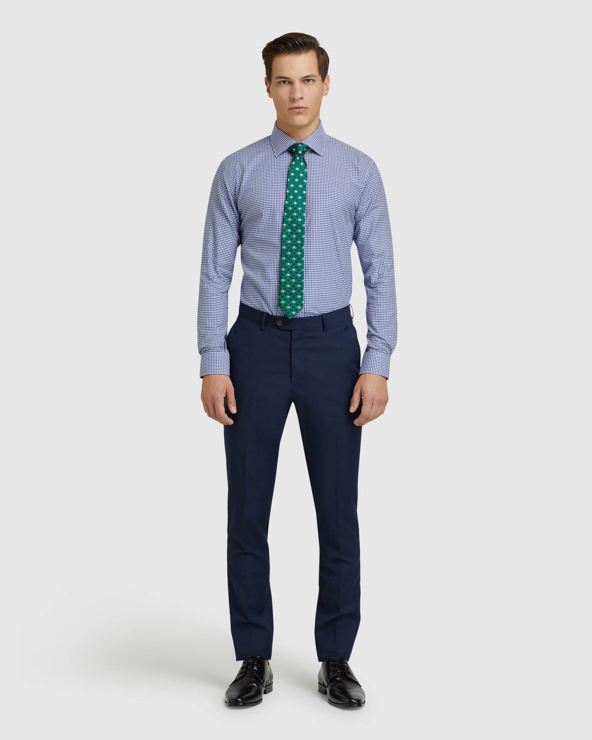 ISLINGTON REGULAR FIT CHECKED SHIRT FRENCH BLUE