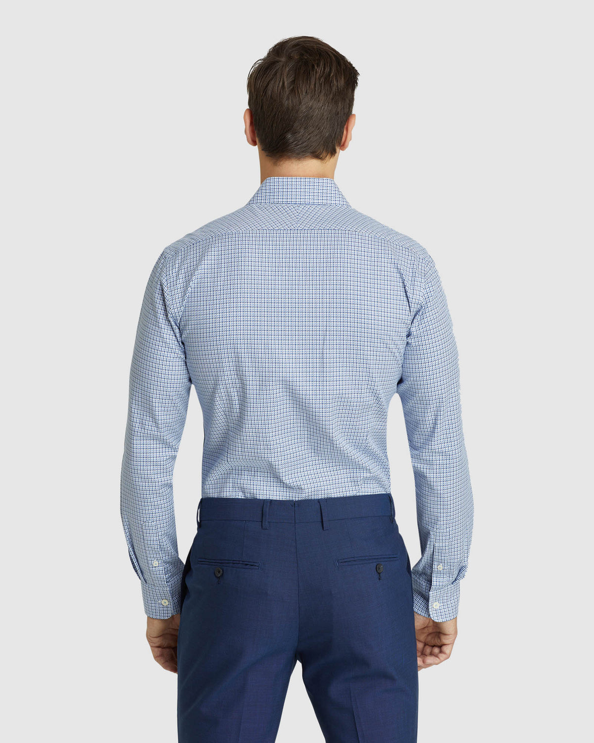 BECKTON DOBBY SHIRT BLUE