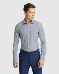 BECKTON CHECKED SHIRT INK/WHITE