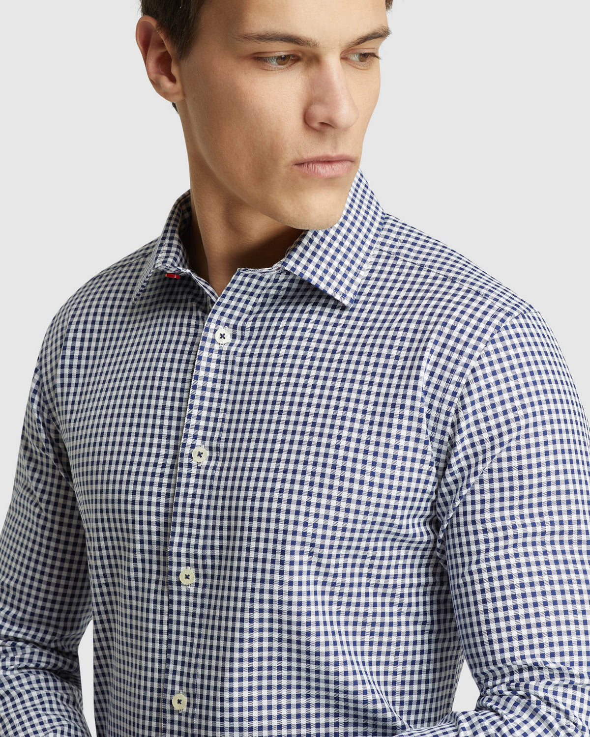 BECKTON CHECKED SHIRT INK/WHITE