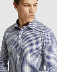 BECKTON CHECKED SHIRT INK/WHITE