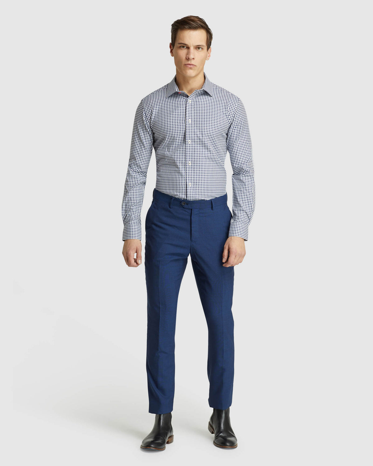 BECKTON CHECKED SHIRT INK/WHITE