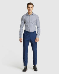 BECKTON CHECKED SHIRT INK/WHITE