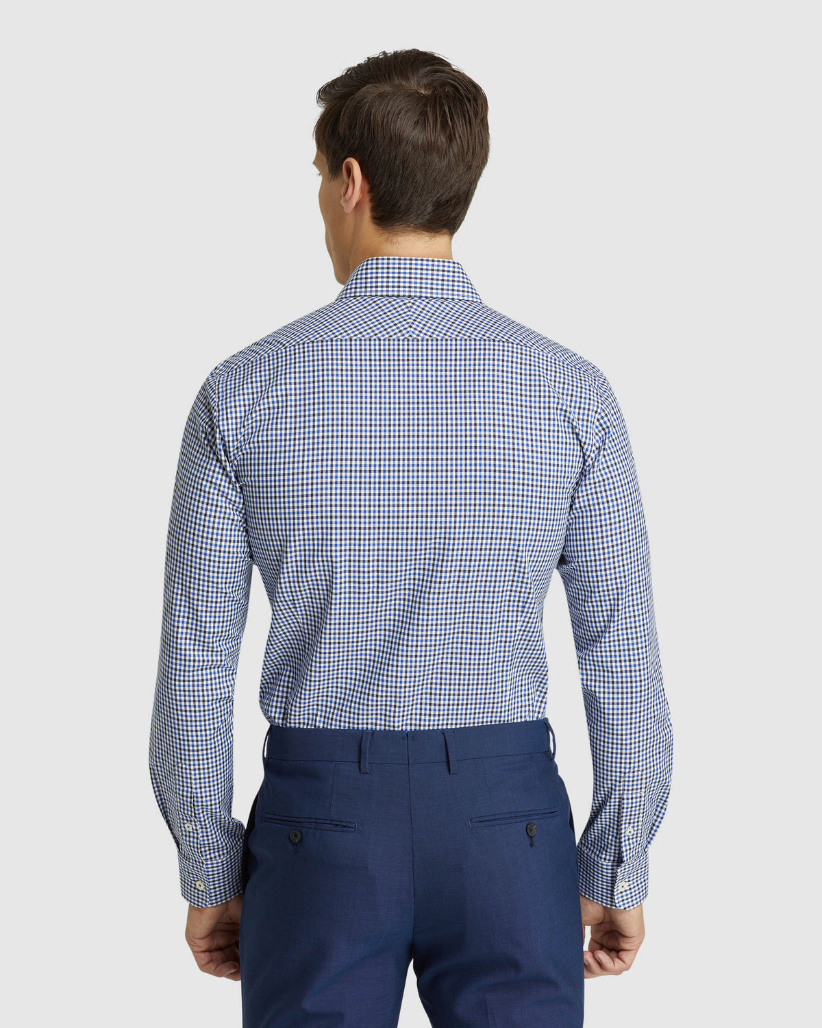 BECKTON CHECKED SHIRT NAVY