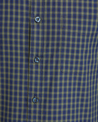 UXBRIDGE CHECKED SHIRT GREEN/NAVY