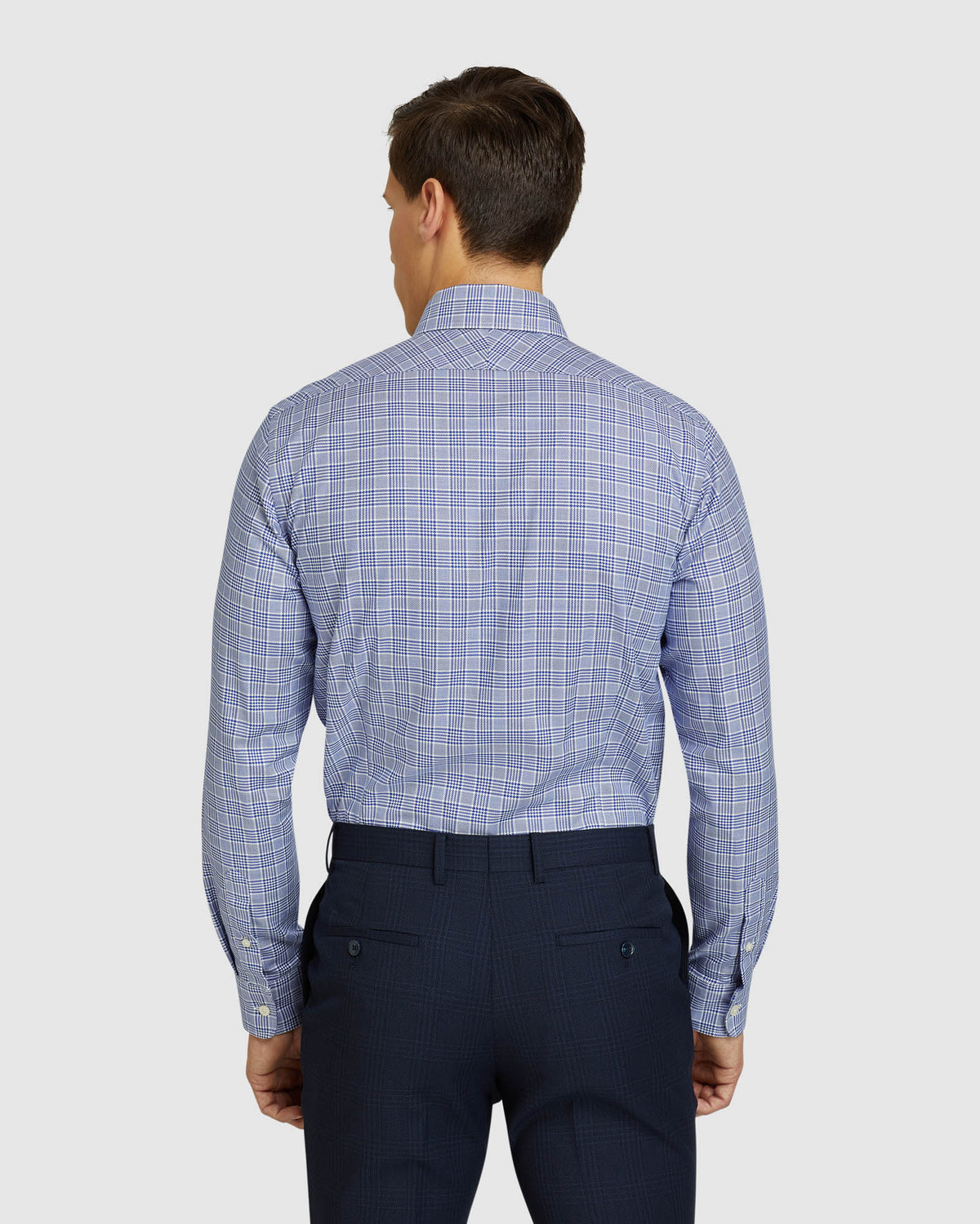 BECKTON CHECKED SHIRT NAVY