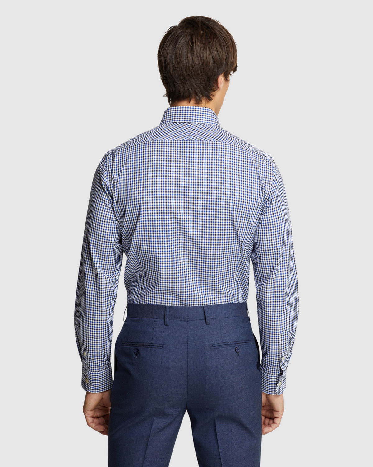 BECKTON CHECKED SHIRT NAVY/BLUE