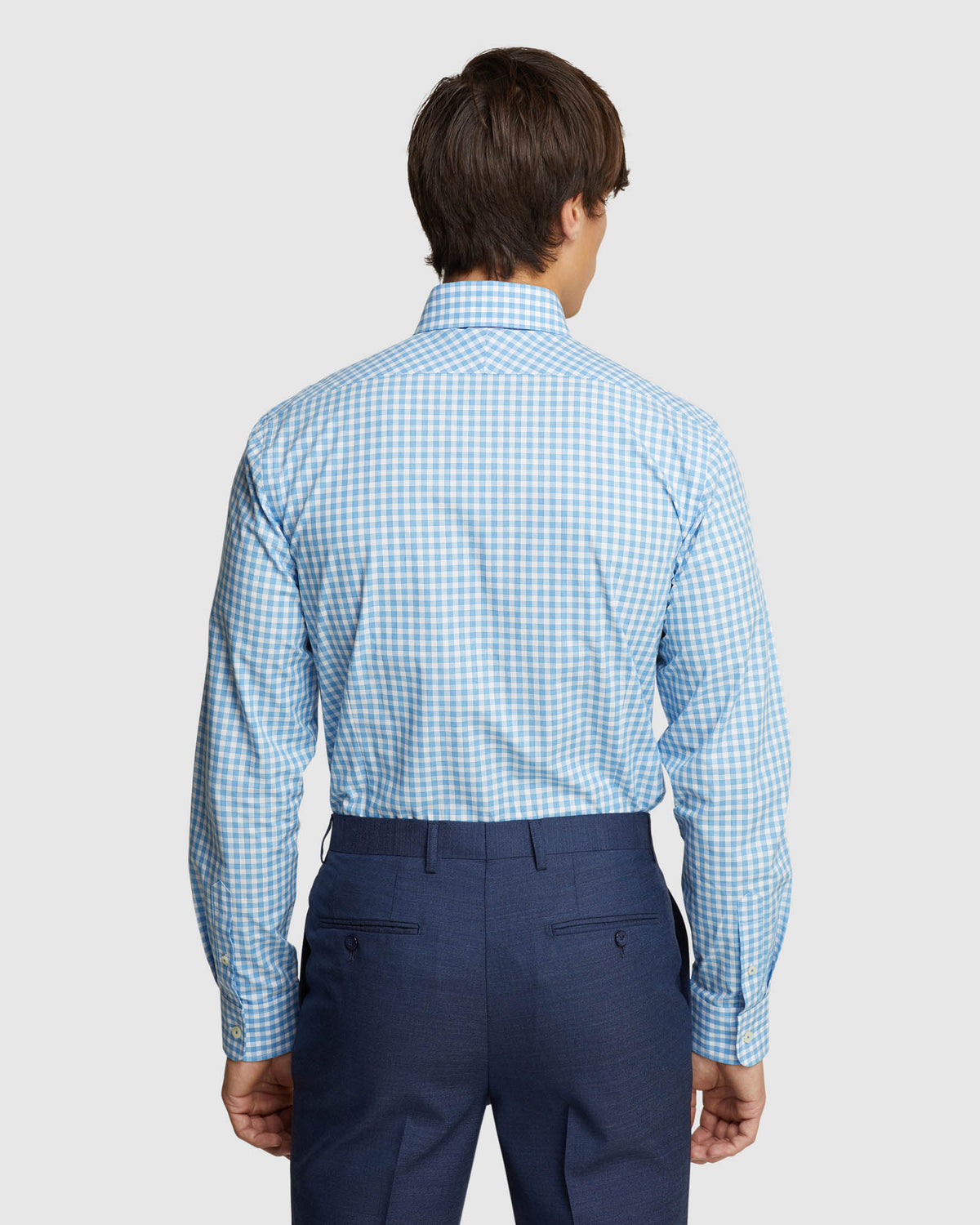 BECKTON CHECKED SHIRT AQUA