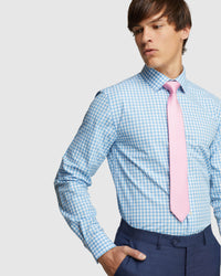 BECKTON CHECKED SHIRT AQUA