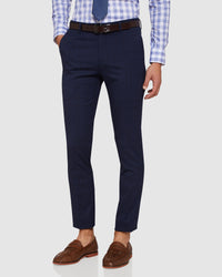 AUDEN ECO CHECKED SUIT TROUSERS